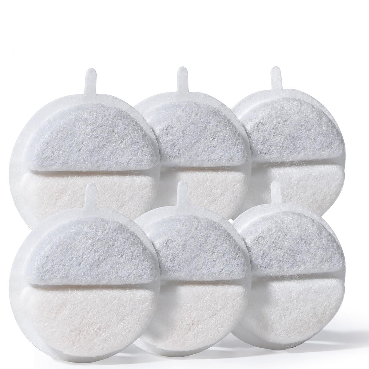 Round replacement filters for cat water fountain