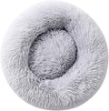 Calming donut cuddler cat bed in grey