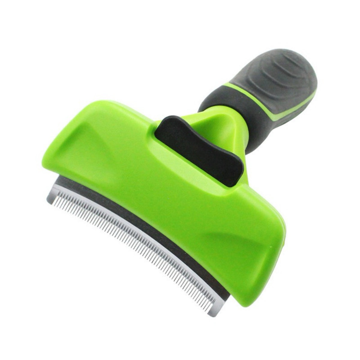 Deshedding brush angled view