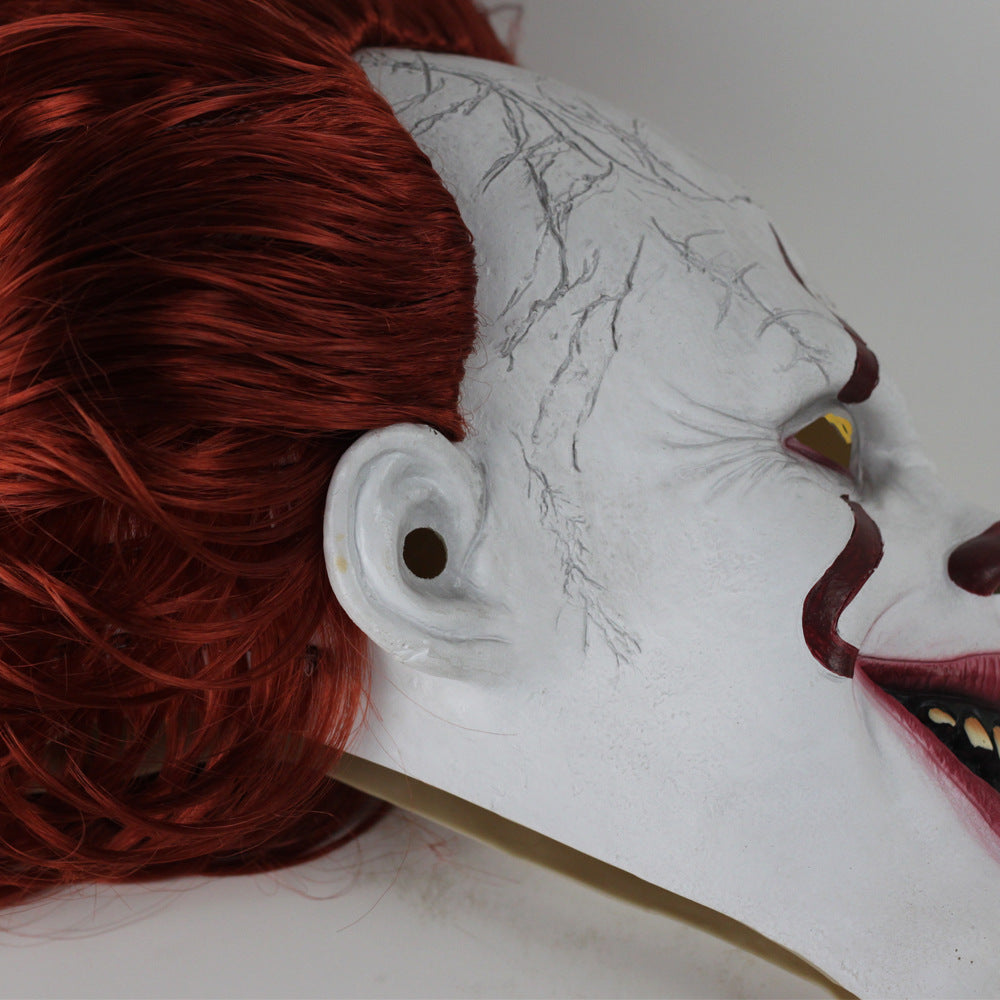 LED Light-Up Creepy Clown Costume Mask