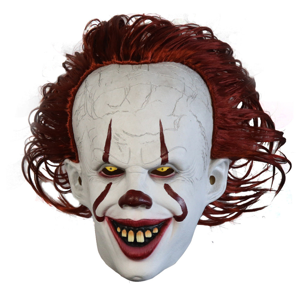 LED Light-Up Creepy Clown Costume Mask