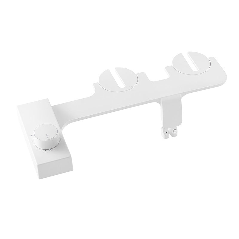 Ultra-Thin Dual-Nozzle Bidet Attachment