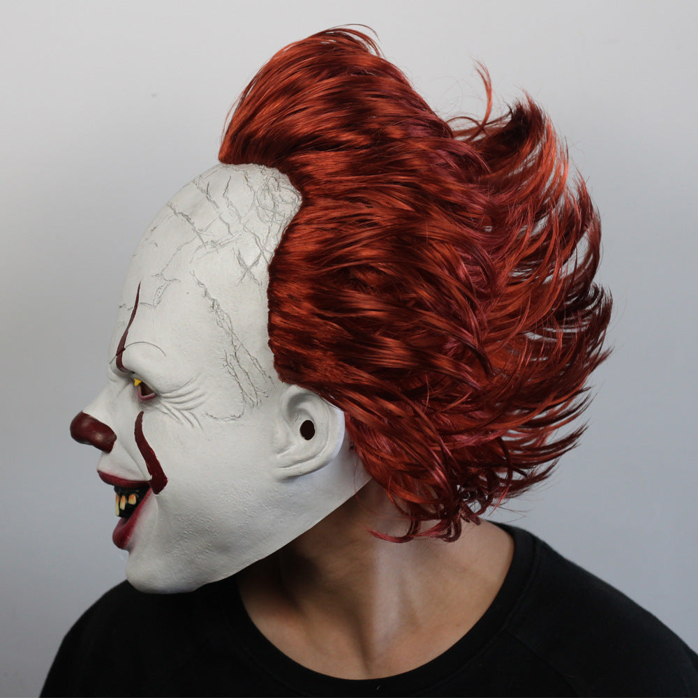 LED Light-Up Creepy Clown Costume Mask