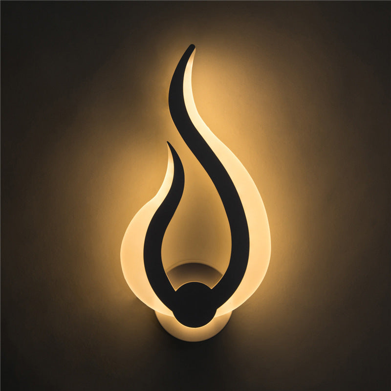 Flame-Style Minimalist LED Wall Light